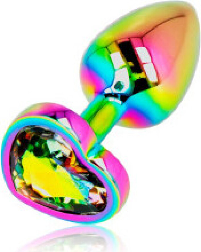 Ohmama - iriserende hjerte anal plugg størrelse S