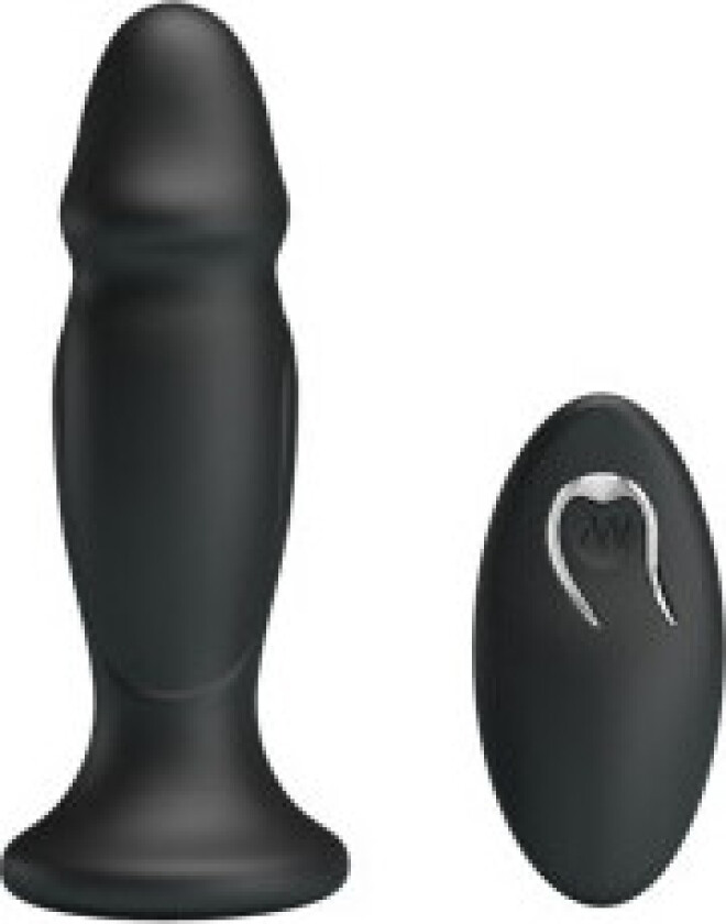 - analplugg med vibrasjonssvart fjernkontroll