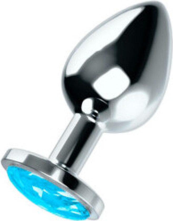 Ohmama - analplugg med blå krystall S