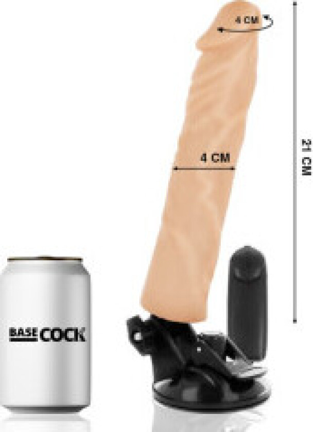 - Realistisk Vibrator Fjernkontroll Flesh 21 Cm -O- 4 Cm