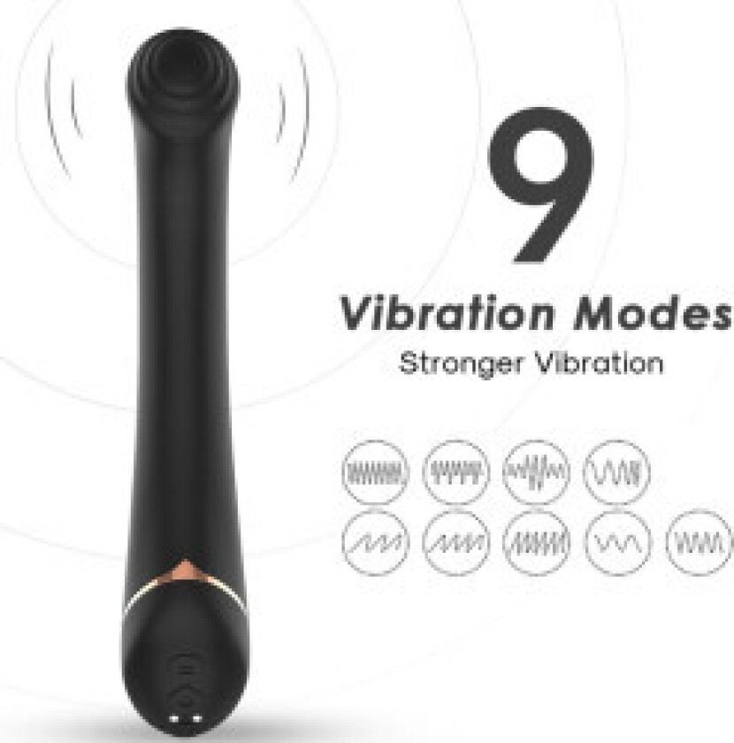 Armony - Vibrator Falt Head Silikon Svart