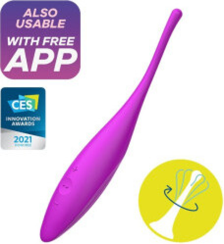Satisfyer - Twirling Joy Clit Tip Vibrator Fuchsia