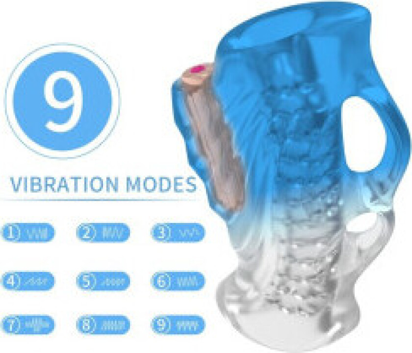 Armony - Masturbator Finger & Vibrator Blue Gradient