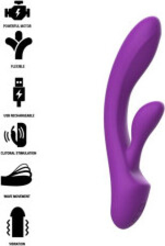 Intense - Luigi Rabbit Vibrator Liquid Silicone Purple