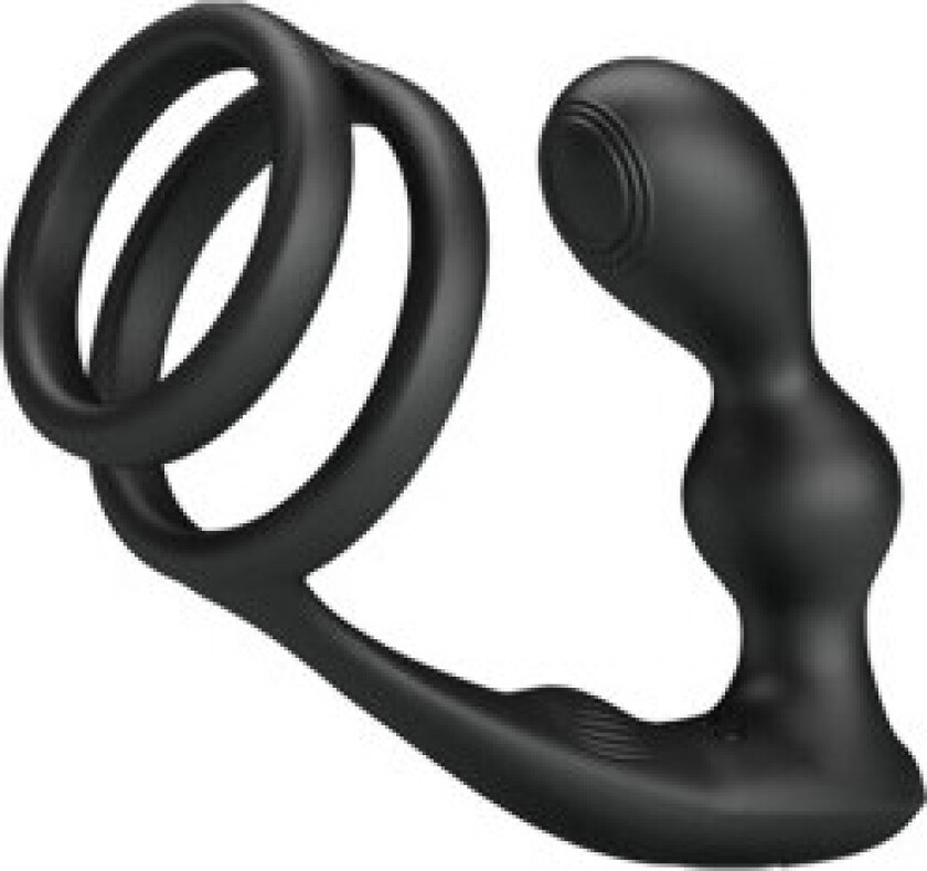 Pretty Love - Marshall Penisring med vibrerende analplugg med fjernkontroll