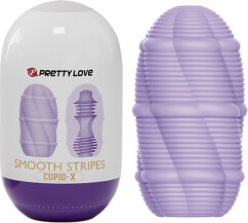 Pretty Love - Smooth Stripes Cupid Masturbator Egg