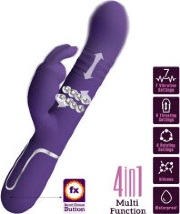 Pretty Love - Coale Rabbit Vibrator 4 i 1 lilla