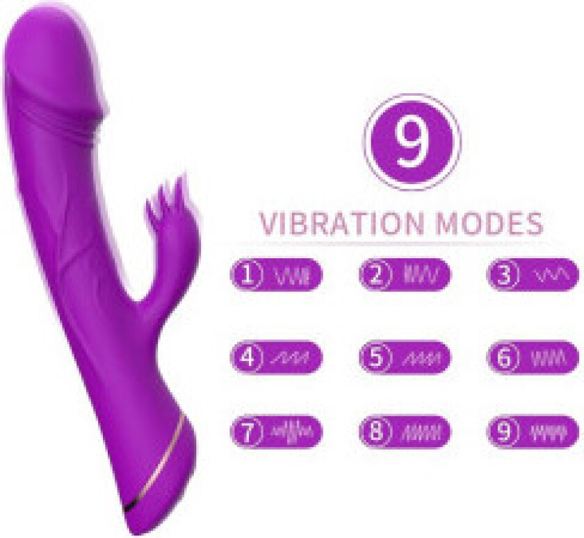 Armony - Dildo Vibrator Rabbit Silikon Lilla