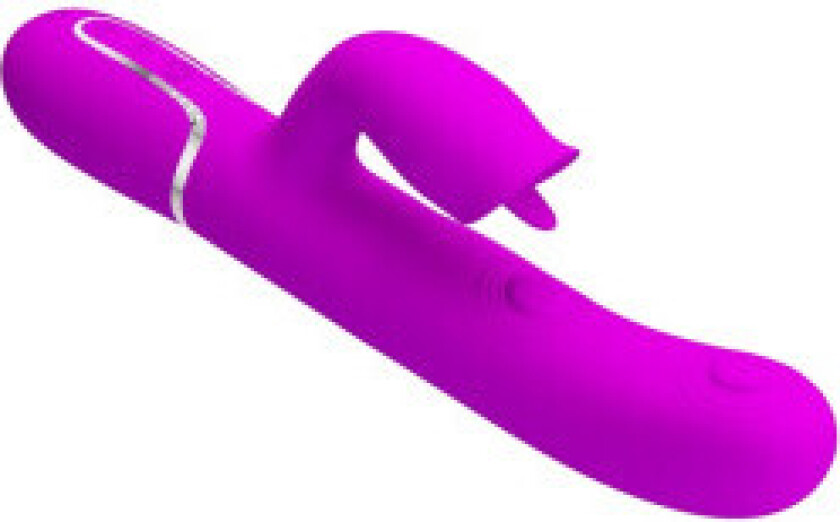Pretty Love - Rabbit Vibrator med slikkende fuchsia