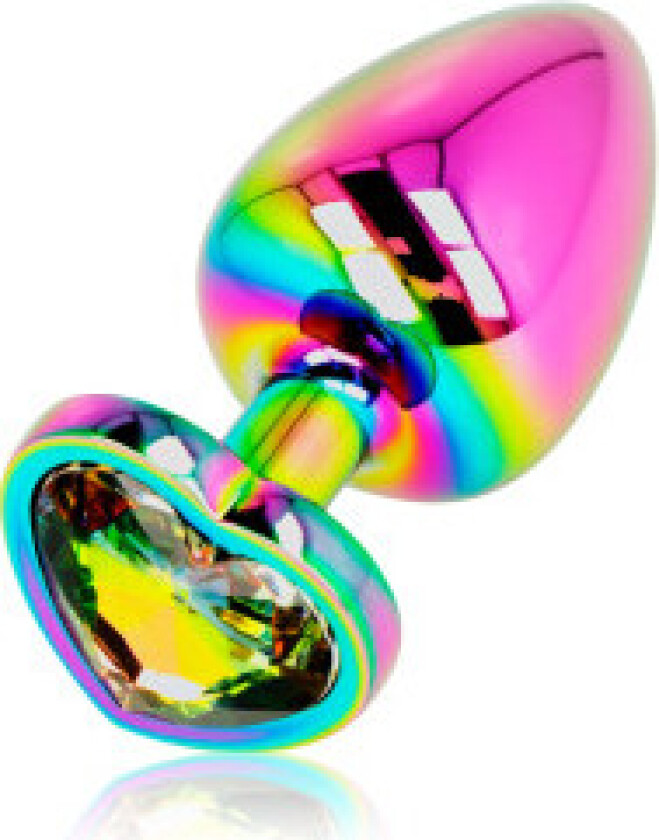 Ohmama - iriserende hjerte anal plugg størrelse L