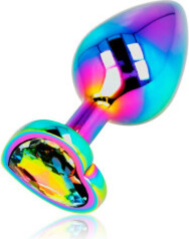 Ohmama - iriserende hjerte anal plugg størrelse M