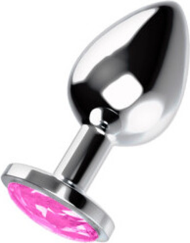 Ohmama - analplugg med rosa krystall M