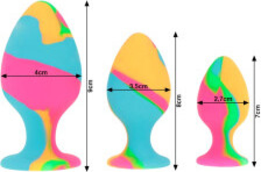 Intense - Flerfarget silikonpluggsett