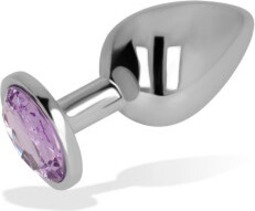 Ohmama - Analplugg Med Fiolett Krystall 9 Cm