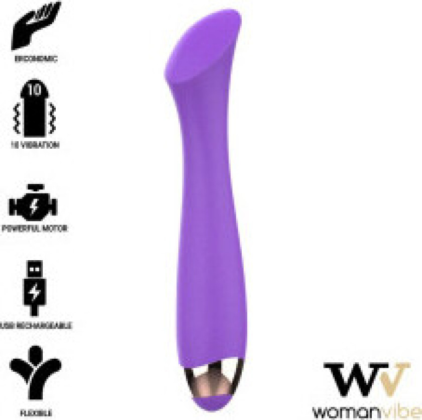- Mandy "K" Point Silikon Oppladbar Vibrator