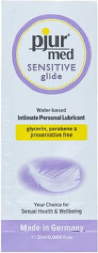- Med Sensitive Glide Vannbasert glidemiddel 2 Ml