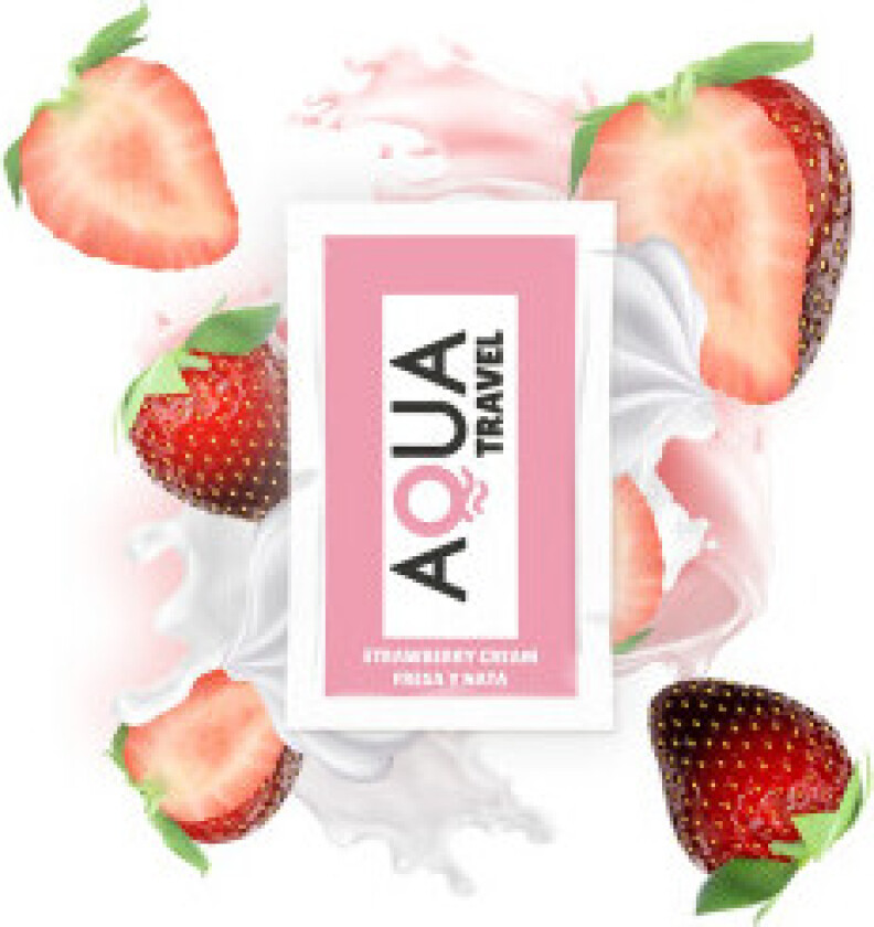 - Strawberry Cream Flavor Vannbasert glidemiddel 6 Ml
