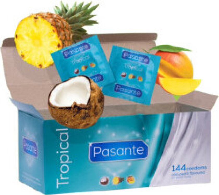- Kondomer Tropical Flavors 144 enheter