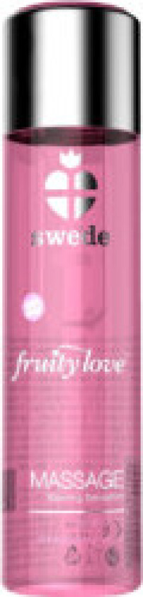 - Fruity Love Warming Effect Massasjeolje Sparkling Strawberry Wine 120 Ml