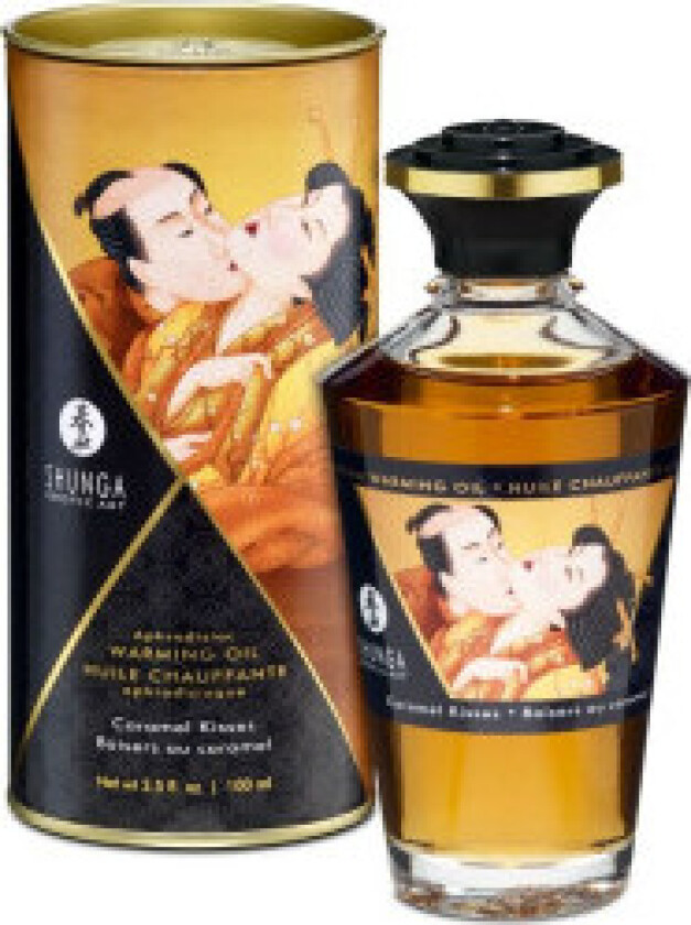 Shunga - Massasjeolje Med Varmeeffekt Karamellsmak 100 Ml