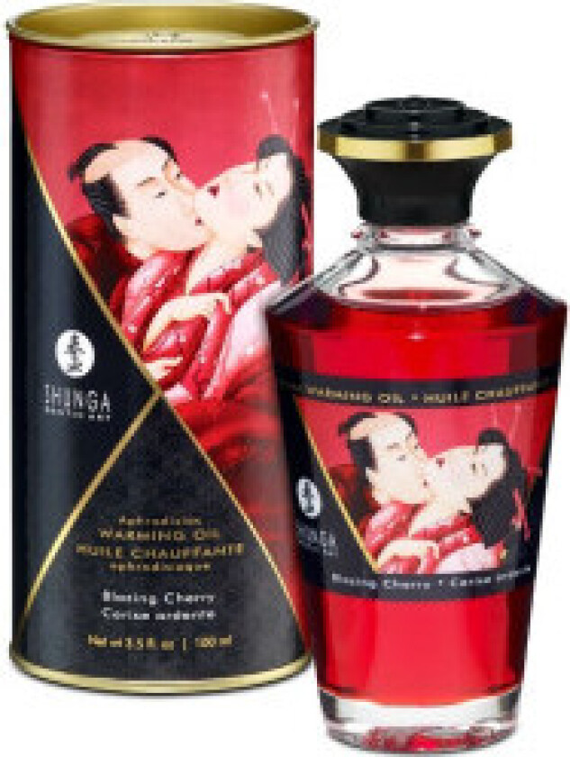 Shunga - Varmeeffekt Massasjeolje Intens Kirsebærsmak 100 Ml