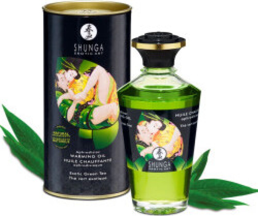 Shunga - Økologisk grønn te Varmeeffekt Massasjeolje 100 Ml