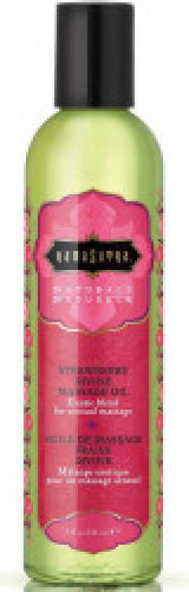 Kamasutra - Naturals Divine Strawberry Massasjeolje 236Ml