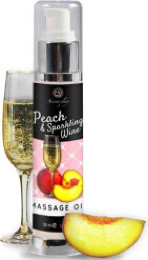 Secretplay - Peach & Sparkling Wine Massasjeolje 50 Ml