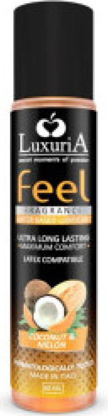 Intimateline - Luxuria Feel kokos og melon vannbasert glidemiddel 60 ml