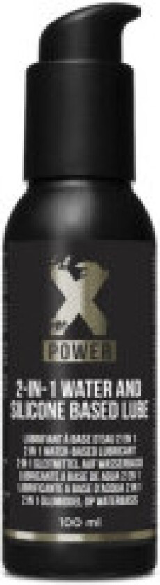 - 2-i-1 vann- og silikonbasert glidemiddel 100 ml