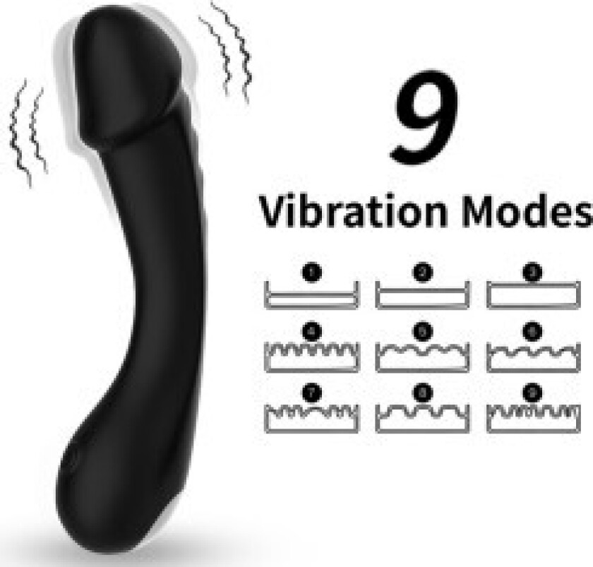 Armony - Dildo Vibrator G-Spot Silikon Svart