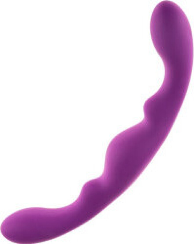 - Luna Dildo Dobbel Penetrasjon Fiolett Silikon 25 Cm