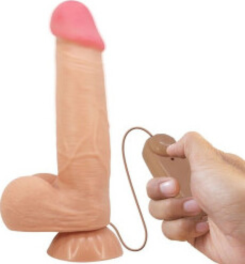 Pretty Love - Sliding Skin Series Realistisk dildo med glidende hud sugekopp Fjernkontroll Flesh 21,8 Cm