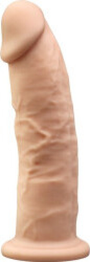- Model 1 Realistic Penis Vibrator Silikon Premium Silexpan-fjernkontroll 17,5 cm