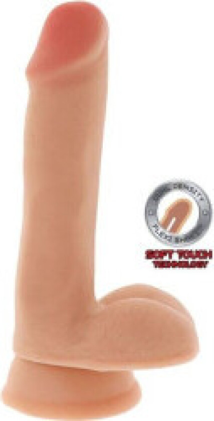 - Dual Density Dildo 17 Cm Balls Skin