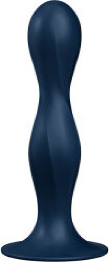 Satisfyer - Double Ball-R Silikon Dildo Blå