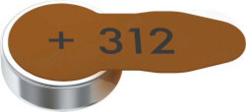 Høreapparatbatterier type 312 8-blister
