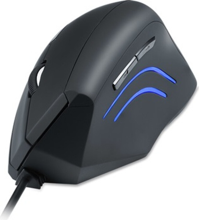 Perimice-508 Ergonomisk Mus Usb Optisk Sort 6 Knapper 1000 Dpi Ergonomisk Korrekt