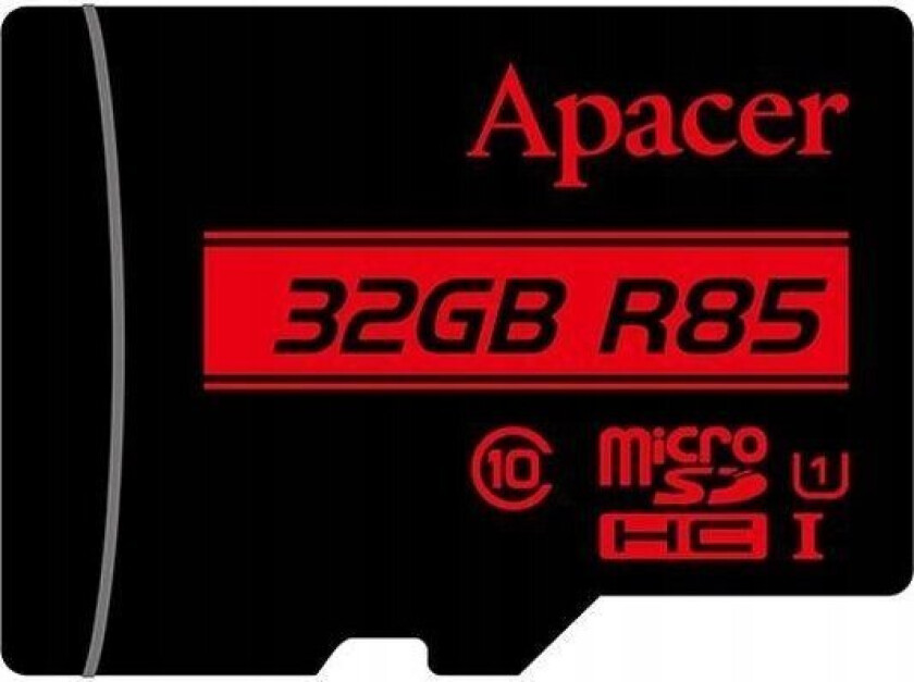 Kart Over Microsdhc Apacer R85 32Gb (85/10 Mb/S) Klasse 10 U1