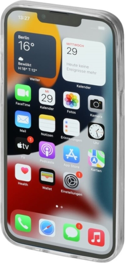 Essential Line "Crystal Clear" - Baksidedeksel For Mobiltelefon - Termoplast-Polyuretan (Tpu) - Gjennomsiktig - For Apple Iphone 13