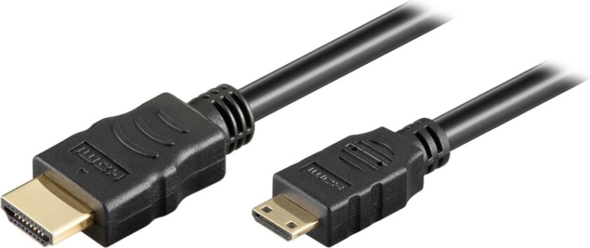 Microconnect - Hdmi Med Ethernet-Kabel - Mini Hdmi Hann Til Hdmi Hann - 1 M - Svart