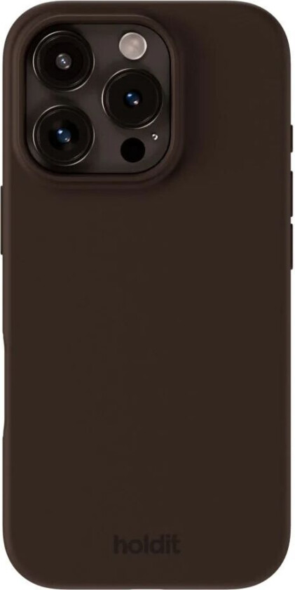 Holdit iPhone 16 Pro Max Soft Touch Silikon Deksel - Chocolate