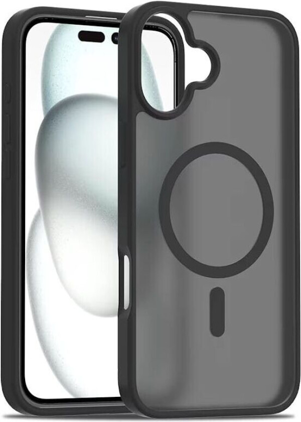 iPhone 16 matt svart Magsafe-deksel