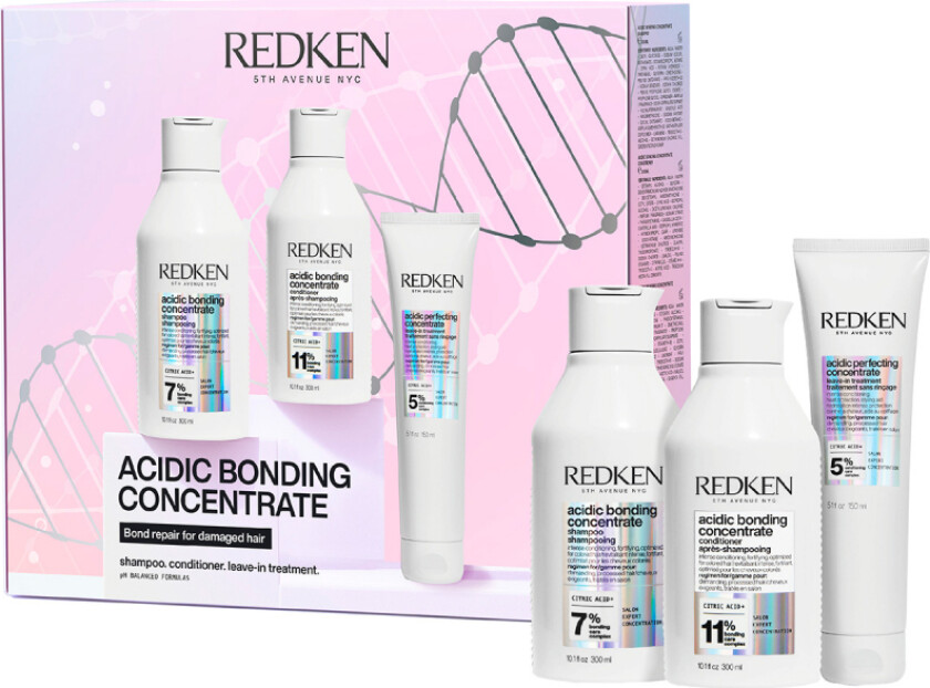 Acidic Bonding Concentrate Holiday Gift Set 2024 (Limited Edition) (300 + 300 + 250 ml)