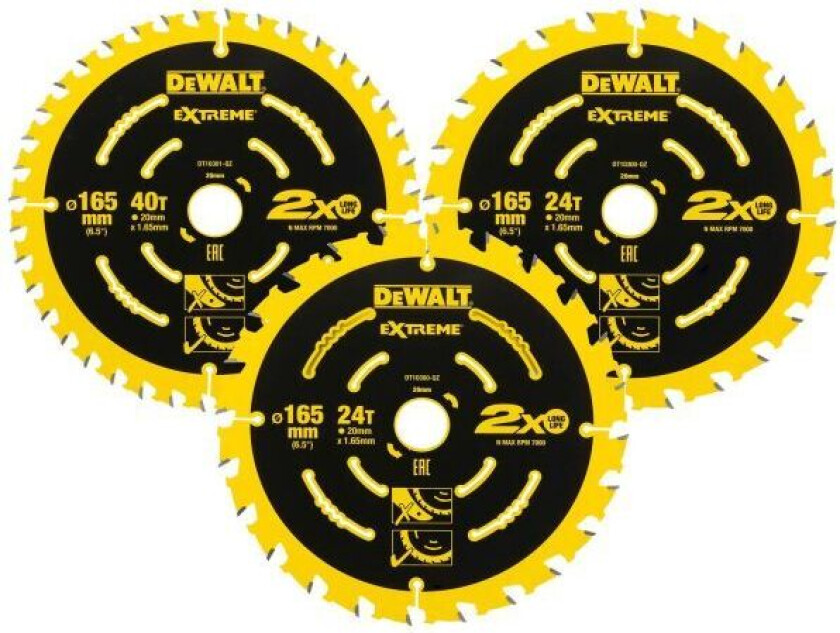 Dewalt DT10397-QZ Sagklinge 165 mm
