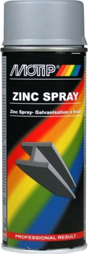 Auto Zink Spray Grå Mat 400Ml