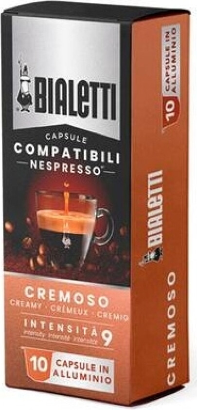Cremoso, Kaffe Kapsyl, 5,5 G, 10 Stykker