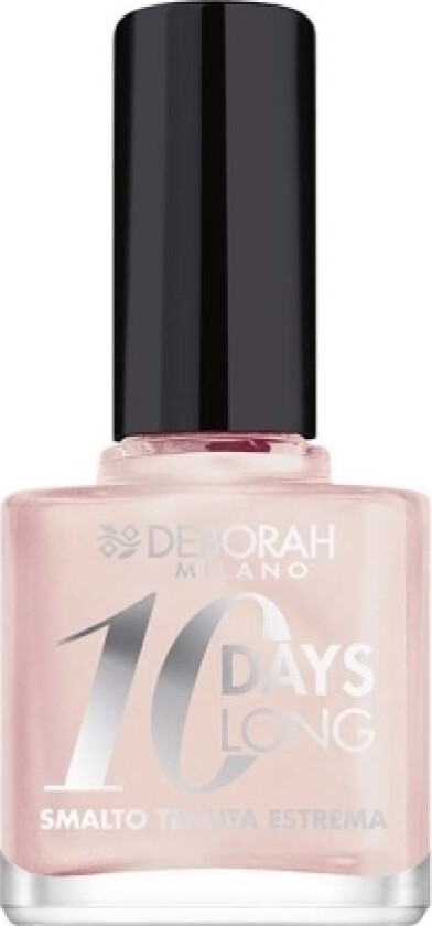 Deborah Deborah, 10 Days Long, Quick-Dry, Nail Polish, 580, Pearly Rose, 11 Ml For Women