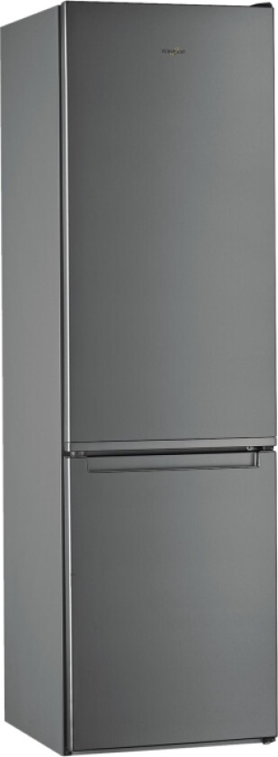 Whirlpool W5 911E Ox 1 - Kjøleskap/Fryser - Bunnfryser - Bredde: 59.5 Cm - Dybde: 65.5 Cm - Høyde: 201.3 Cm - 372 Liter - Klasse F - Optisk Inox