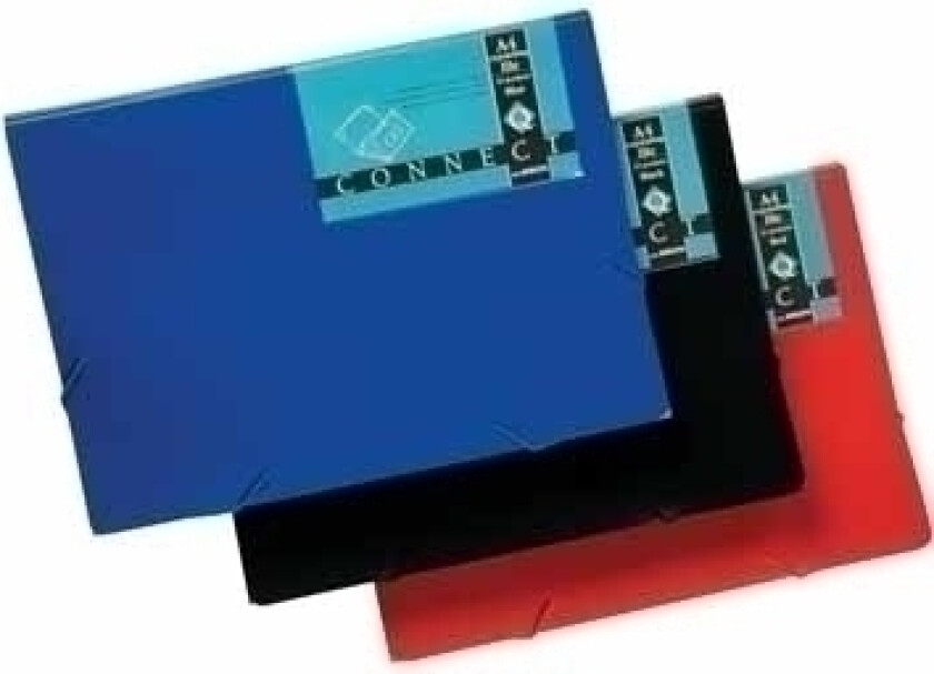 Q-Connect Harmony-Mappe Med Q-Connect Strikk, Pp, A4, 12 Rom, Sort